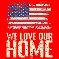 Usa We Love Our Home Santa Hat thumb 1