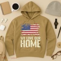 Usa We Love Our Home Hoodie thumb 3