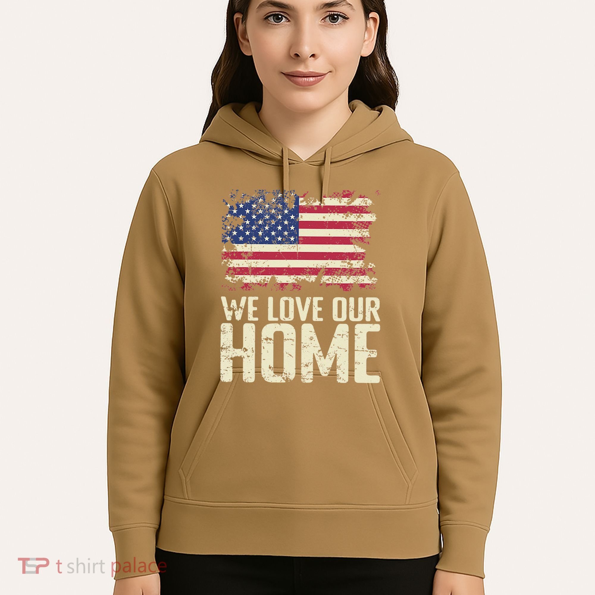 Usa We Love Our Home Hoodie