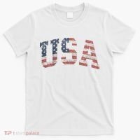 USA Women Men Patriotic American Flag Distressed T-Shirt thumb 0