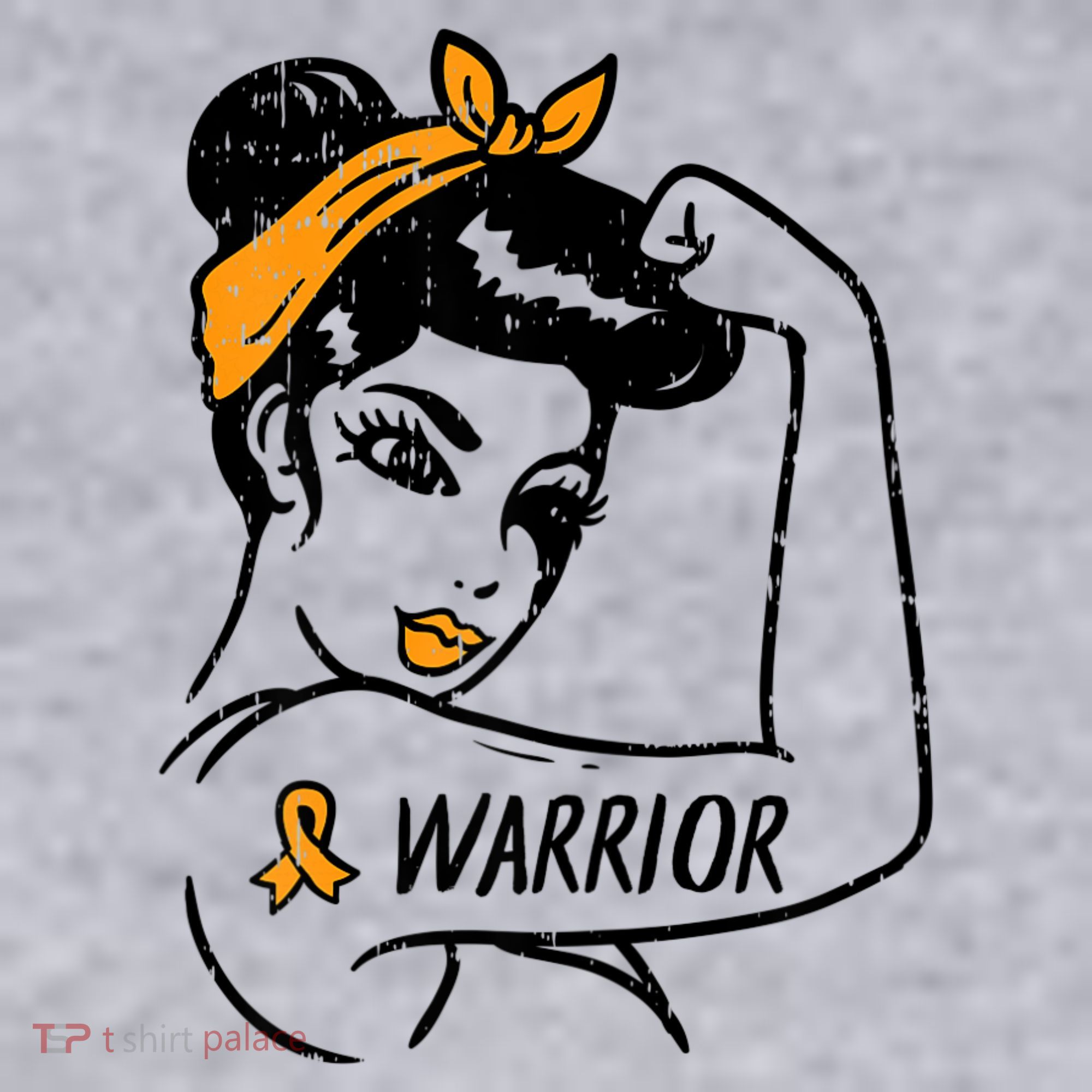 Unbreakable Warrior Orange Ribbon Leukemia Awareness Women's Sweatshirt