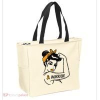 Unbreakable Warrior Orange Ribbon Leukemia Awareness Tote Bag thumb 2