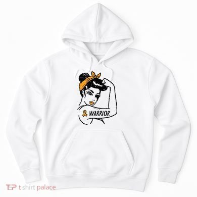 Unbreakable Warrior Orange Ribbon Leukemia Awareness Hoodie