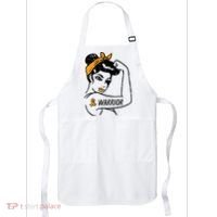 Unbreakable Warrior Orange Ribbon Leukemia Awareness Apron thumb 0