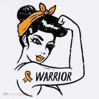 Unbreakable Warrior Orange Ribbon Leukemia Awareness Apron thumb 3