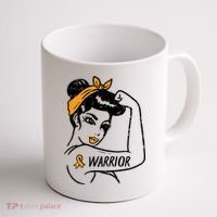 Unbreakable Warrior Orange Ribbon Leukemia Awareness Coffee Mug thumb 1