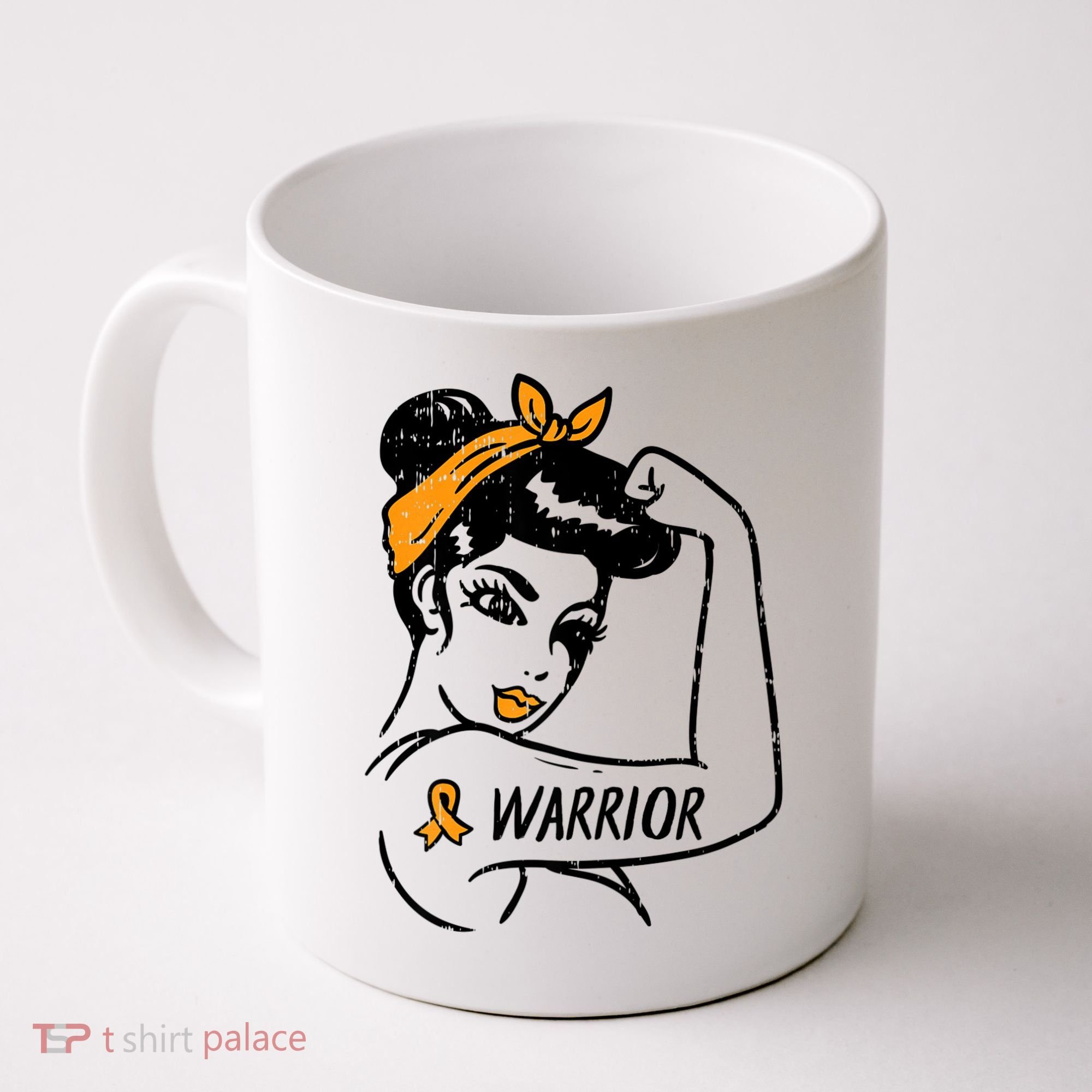 Unbreakable Warrior Orange Ribbon Leukemia Awareness Coffee Mug