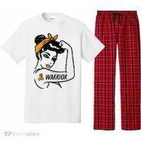 Unbreakable Warrior Orange Ribbon Leukemia Awareness Pajama Set thumb 0