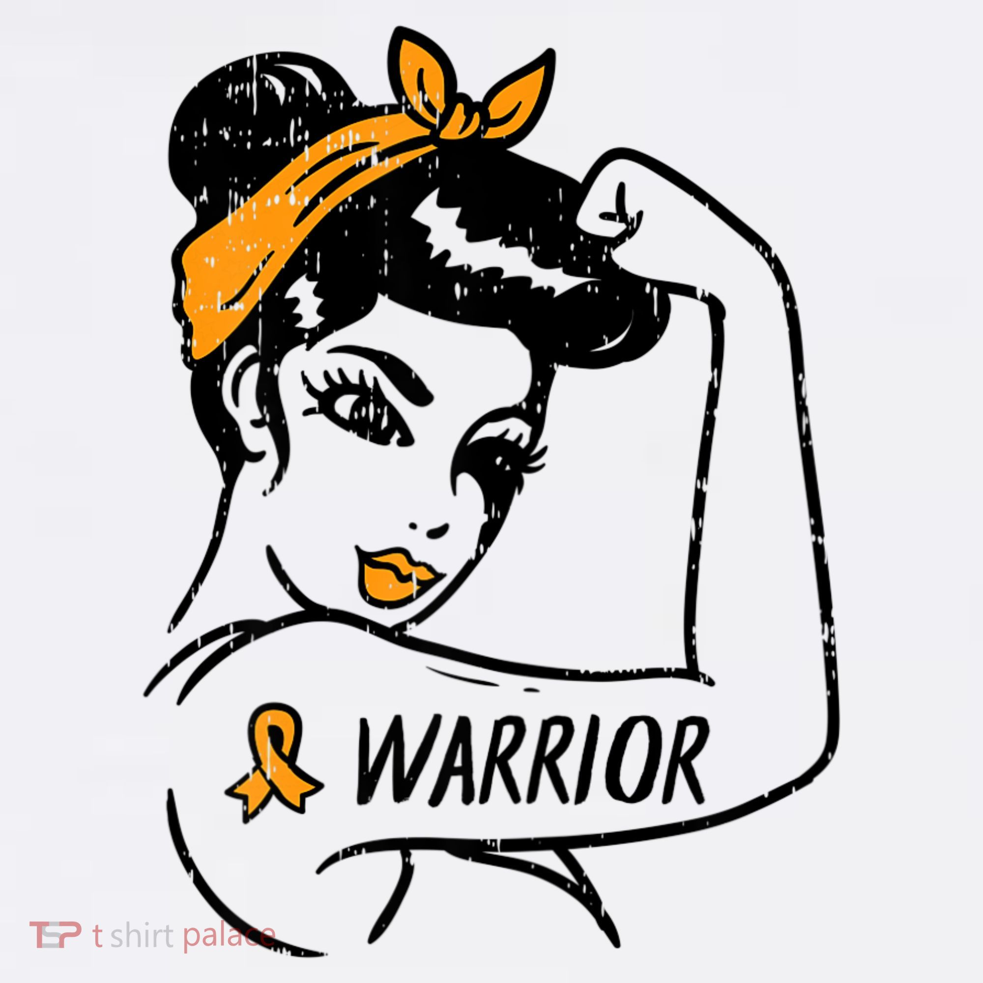Unbreakable Warrior Orange Ribbon Leukemia Awareness Women's Hoodie
