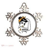 Unbreakable Warrior Orange Ribbon Leukemia Awareness Ornament thumb 0