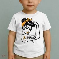 Unbreakable Warrior Orange Ribbon Leukemia Awareness Toddler T-Shirt thumb 2