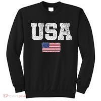 Usa Women Patriotic American Us Flag July 4th Sweatshirt thumb 0