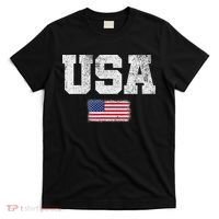 Usa Women Patriotic American Us Flag July 4th T-Shirt thumb 0