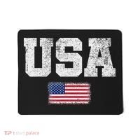 Usa Women Patriotic American Us Flag July 4th Mousepad thumb 0