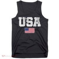Usa Women Patriotic American Us Flag July 4th Tank Top thumb 0