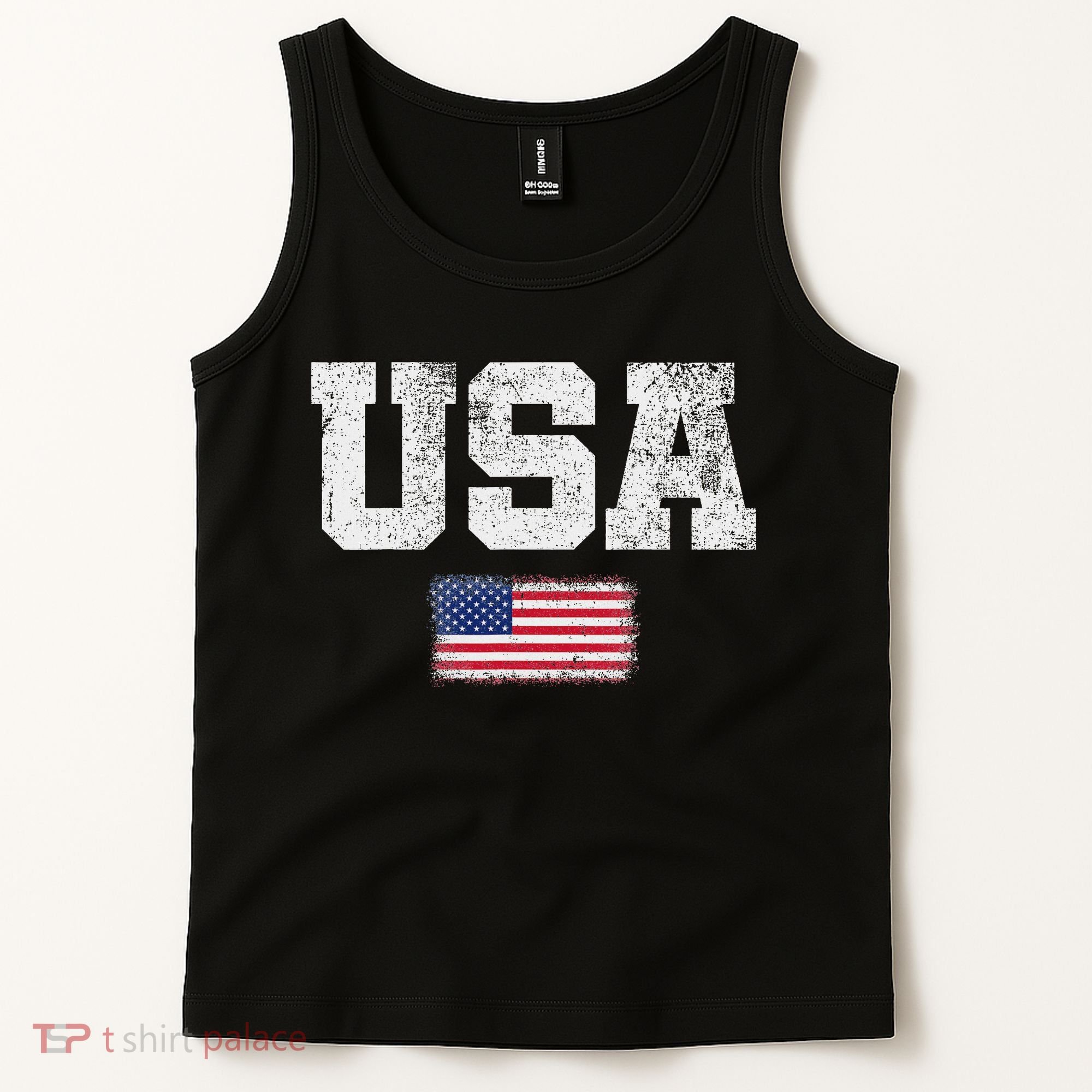 Usa Women Patriotic American Us Flag July 4th Tank Top