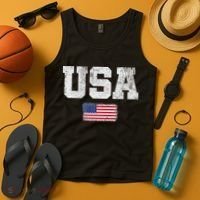 Usa Women Patriotic American Us Flag July 4th Tank Top thumb 4