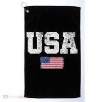 Usa Women Patriotic American Us Flag July 4th Golf Towel thumb 0