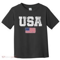 Usa Women Patriotic American Us Flag July 4th Toddler T-Shirt thumb 0