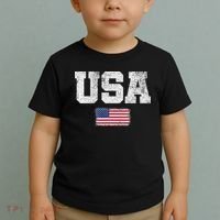 Usa Women Patriotic American Us Flag July 4th Toddler T-Shirt thumb 2