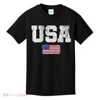 Usa Women Patriotic American Us Flag July 4th Kids T-Shirt thumb 0