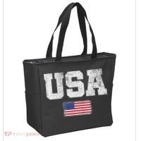Usa Women Patriotic American Us Flag July 4th Tote Bag thumb 2