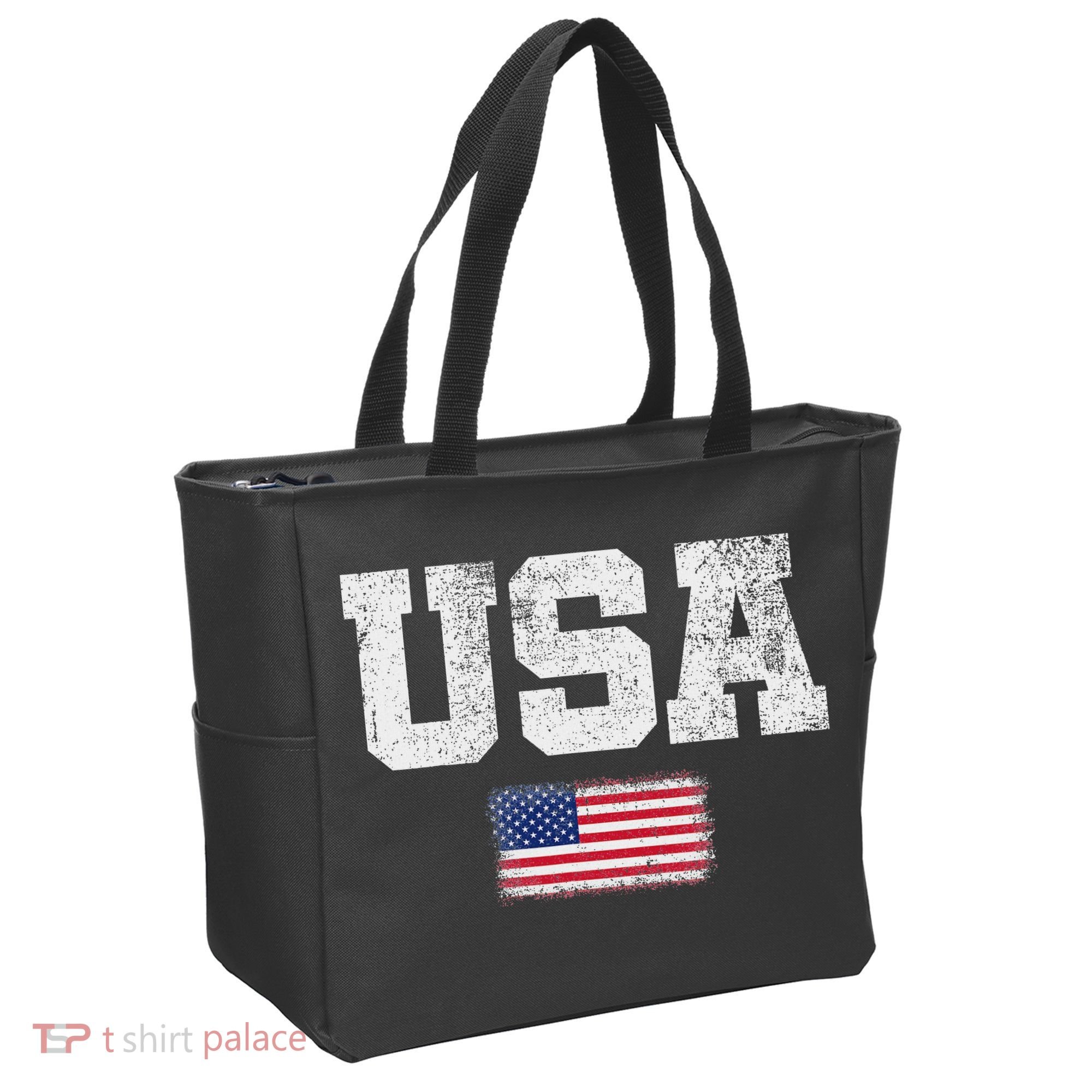 Usa Women Patriotic American Us Flag July 4th Tote Bag