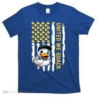 United We Quack Patriotic Rubber Duck 4th Of July Duckie Gift T-Shirt thumb 0
