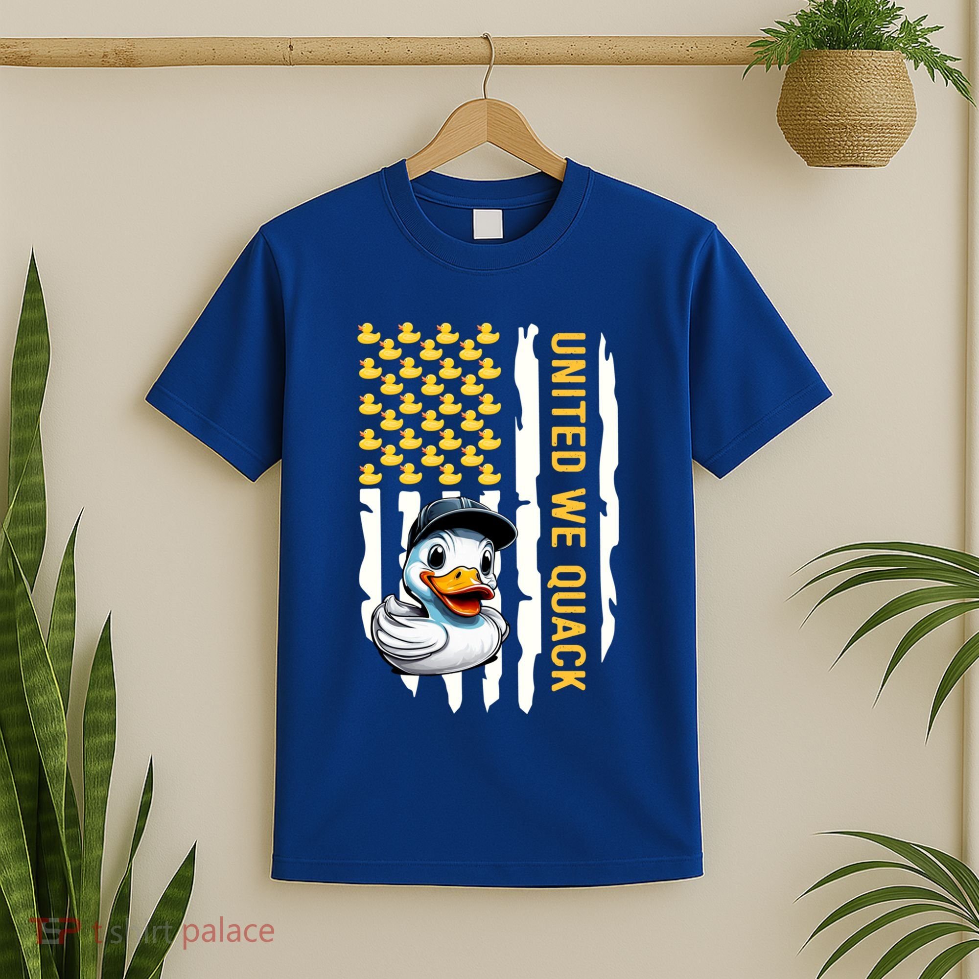 United We Quack Patriotic Rubber Duck 4th Of July Duckie Gift T-Shirt