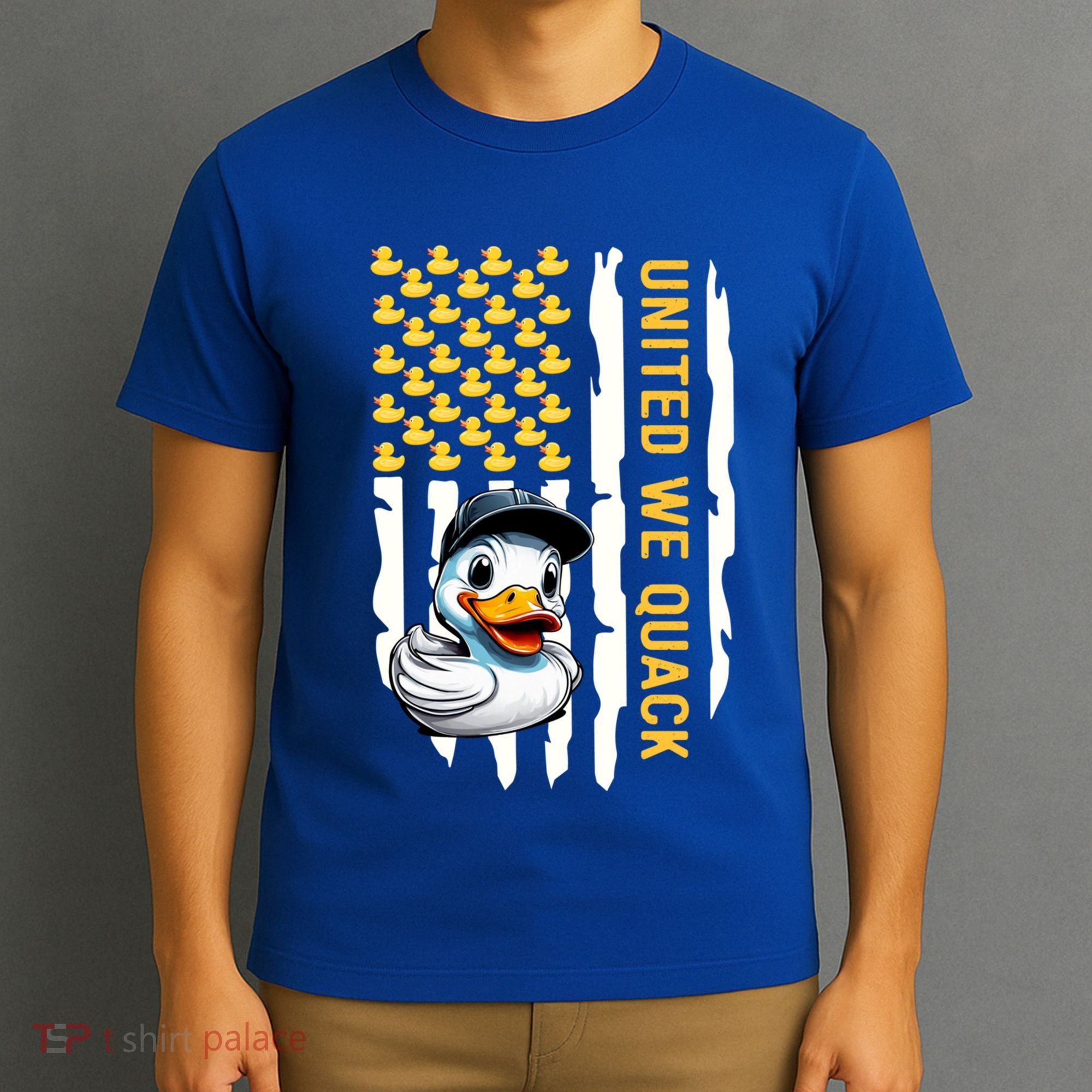 United We Quack Patriotic Rubber Duck 4th Of July Duckie Gift T-Shirt