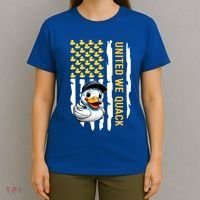 United We Quack Patriotic Rubber Duck 4th Of July Duckie Gift T-Shirt thumb 4