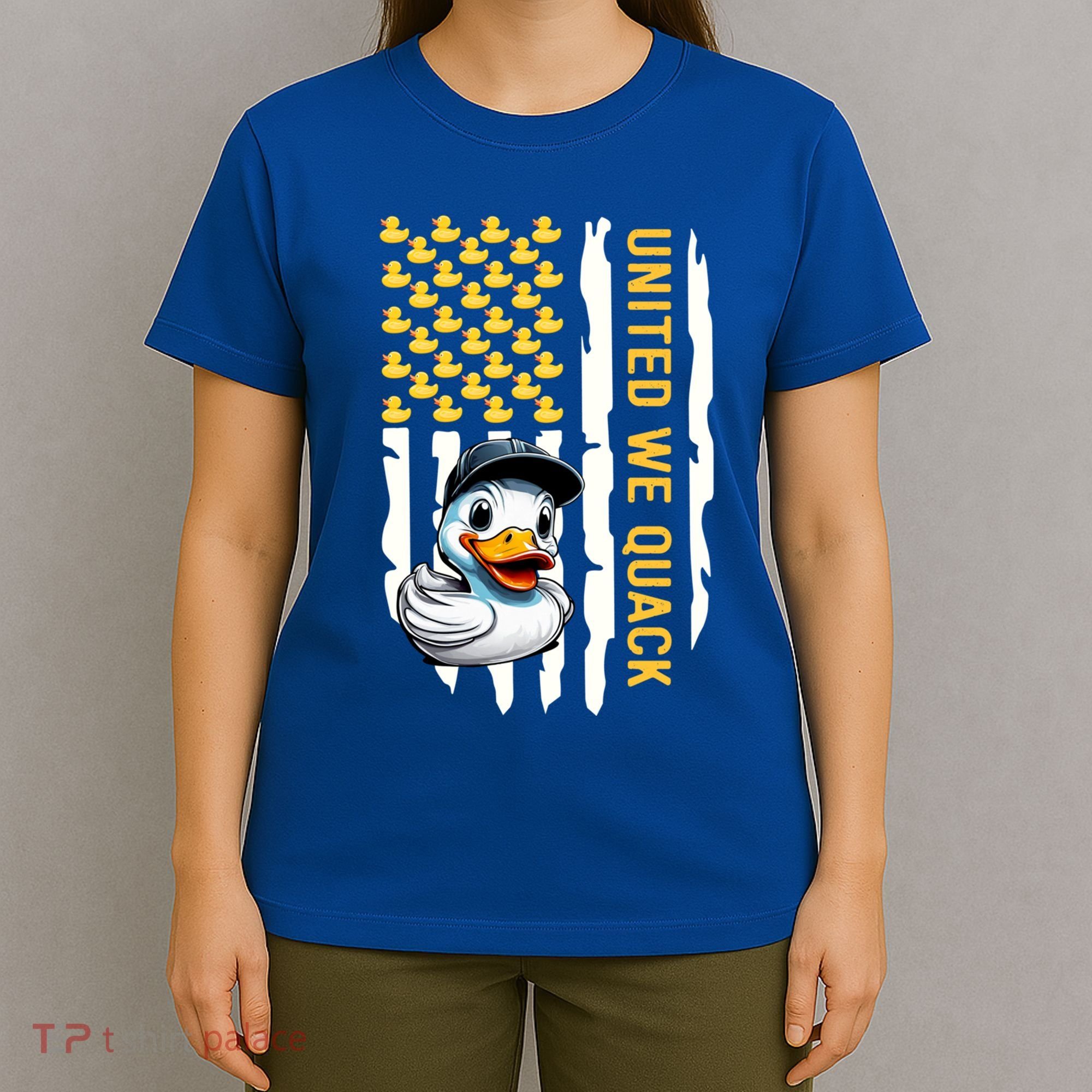 United We Quack Patriotic Rubber Duck 4th Of July Duckie Gift T-Shirt