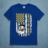 United We Quack Patriotic Rubber Duck 4th Of July Duckie Gift T-Shirt thumb 5