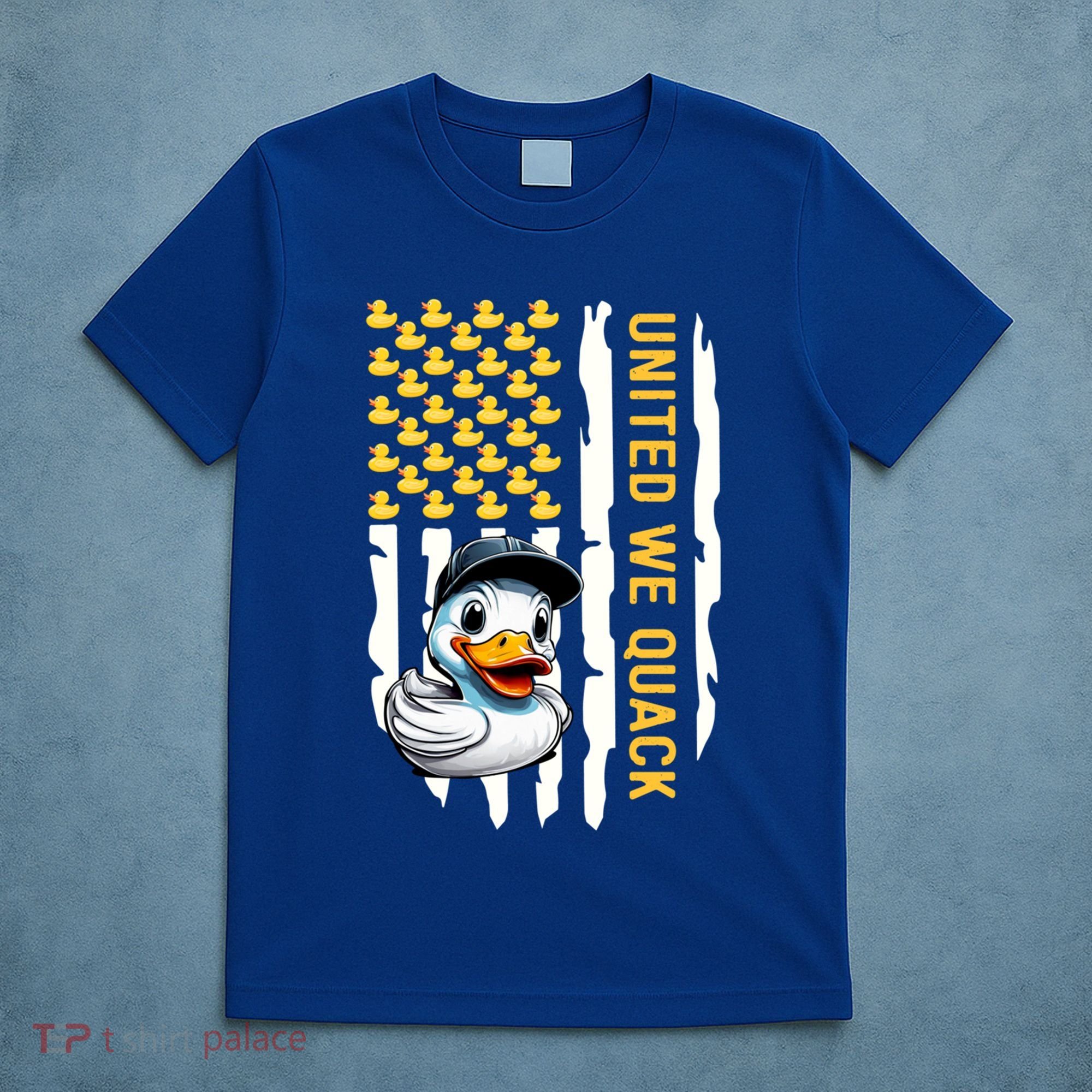 United We Quack Patriotic Rubber Duck 4th Of July Duckie Gift T-Shirt
