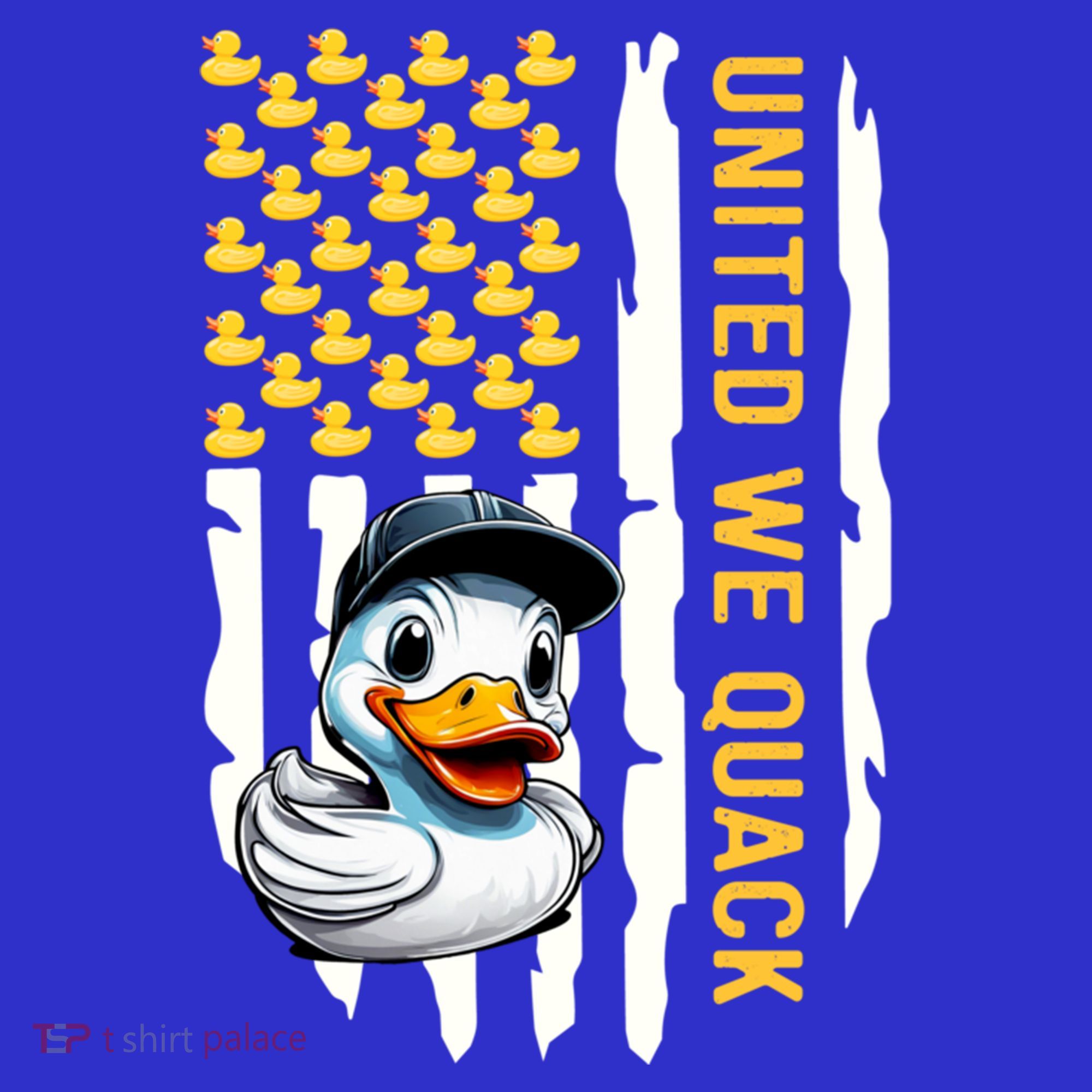 United We Quack Patriotic Rubber Duck 4th Of July Duckie Gift T-Shirt