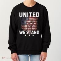 United We Stand Patriotic Gift For Usa Flag Women's Sweatshirt thumb 0