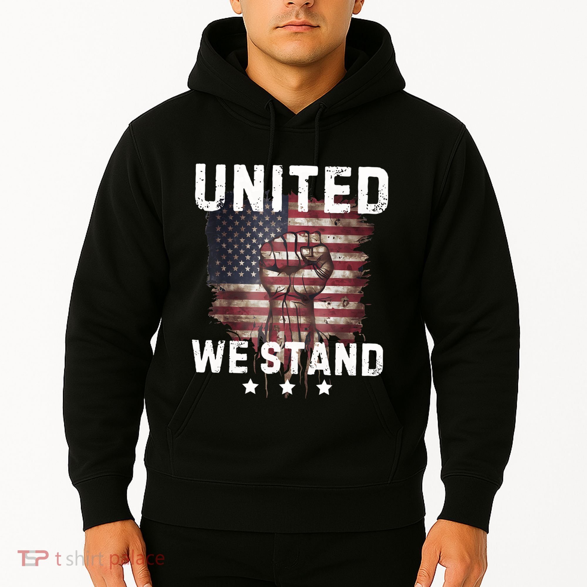 United We Stand Patriotic Gift For Usa Flag Hoodie