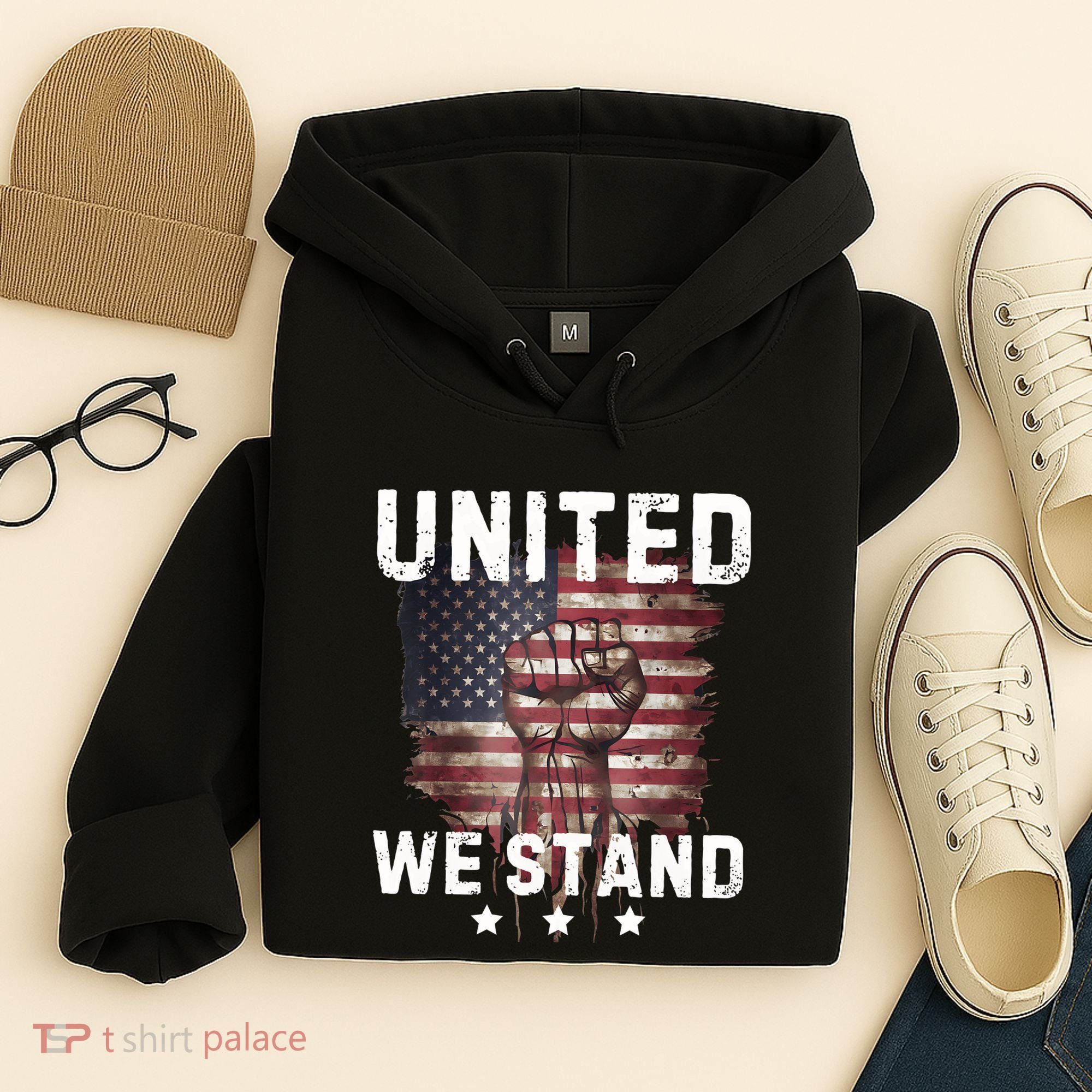 United We Stand Patriotic Gift For Usa Flag Hoodie