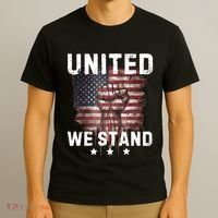 United We Stand Patriotic Gift For Usa Flag T-Shirt thumb 3