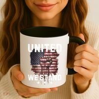 United We Stand Patriotic Gift For Usa Flag Coffee Mug thumb 3