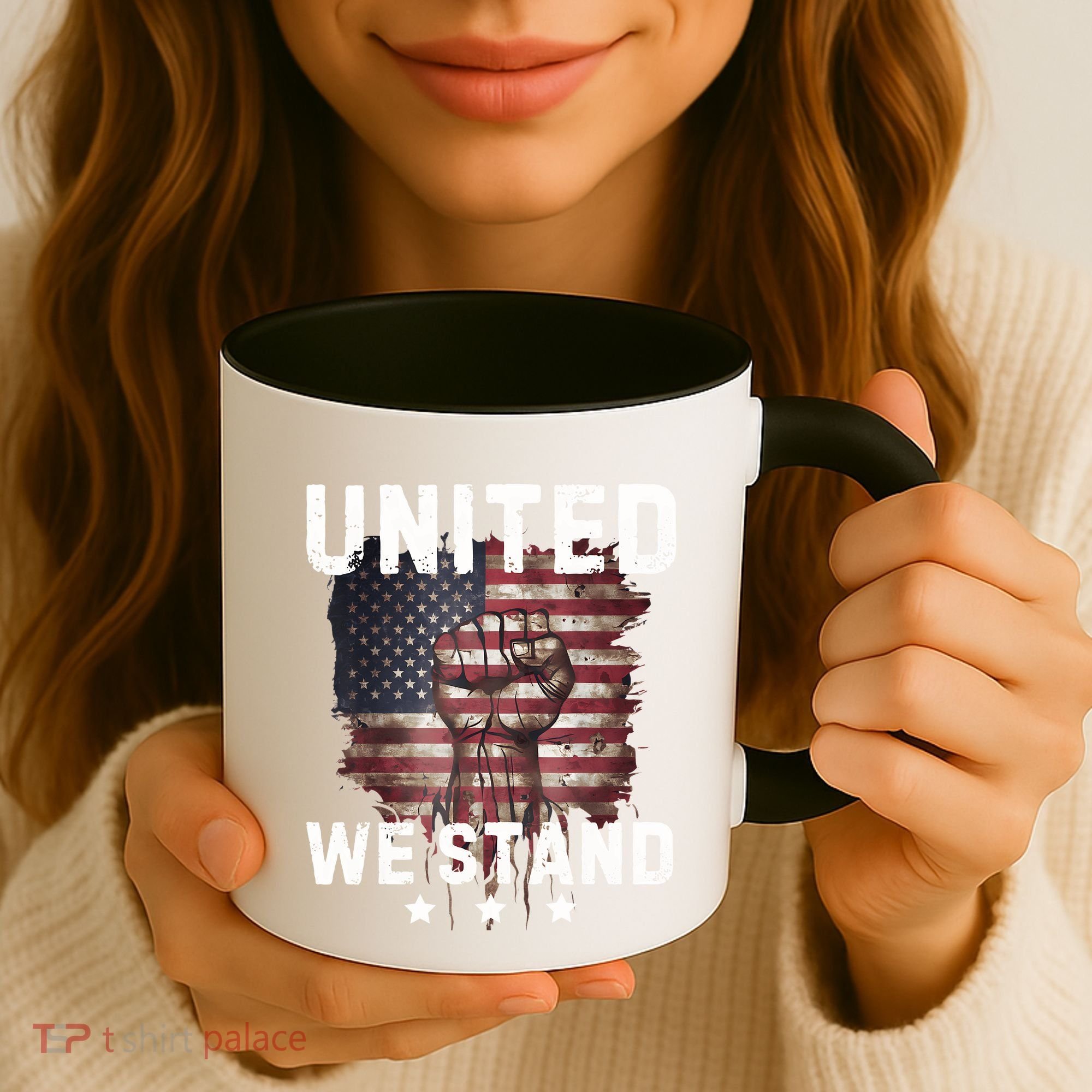 United We Stand Patriotic Gift For Usa Flag Coffee Mug