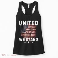 United We Stand Patriotic Gift For Usa Flag Women's Tank Top thumb 0