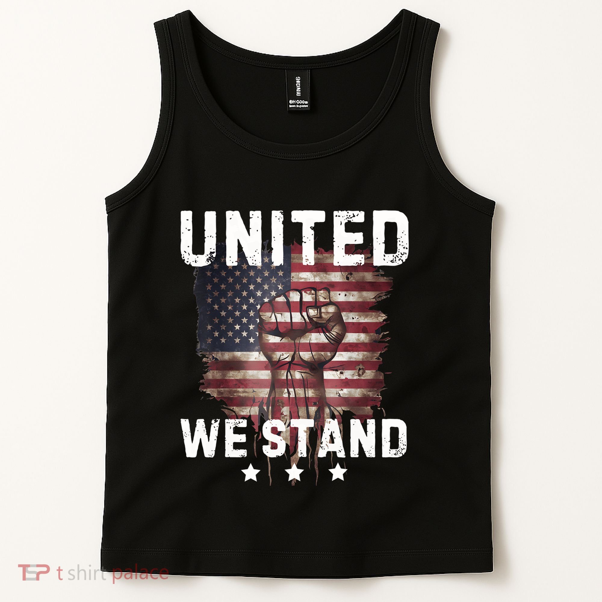 United We Stand Patriotic Gift For Usa Flag Tank Top