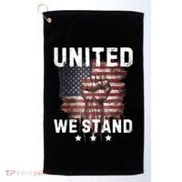 United We Stand Patriotic Gift For Usa Flag Golf Towel thumb 0