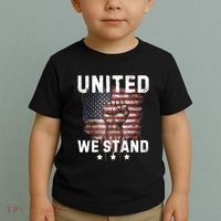 United We Stand Patriotic Gift For Usa Flag Toddler T-Shirt thumb 2