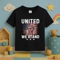 United We Stand Patriotic Gift For Usa Flag Toddler T-Shirt thumb 3