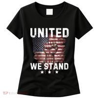 United We Stand Patriotic Gift For Usa Flag Women's T-Shirt thumb 0