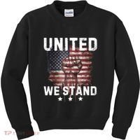 United We Stand Patriotic Gift For Usa Flag Kids Sweatshirt thumb 0