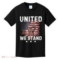 United We Stand Patriotic Gift For Usa Flag Kids T-Shirt thumb 0