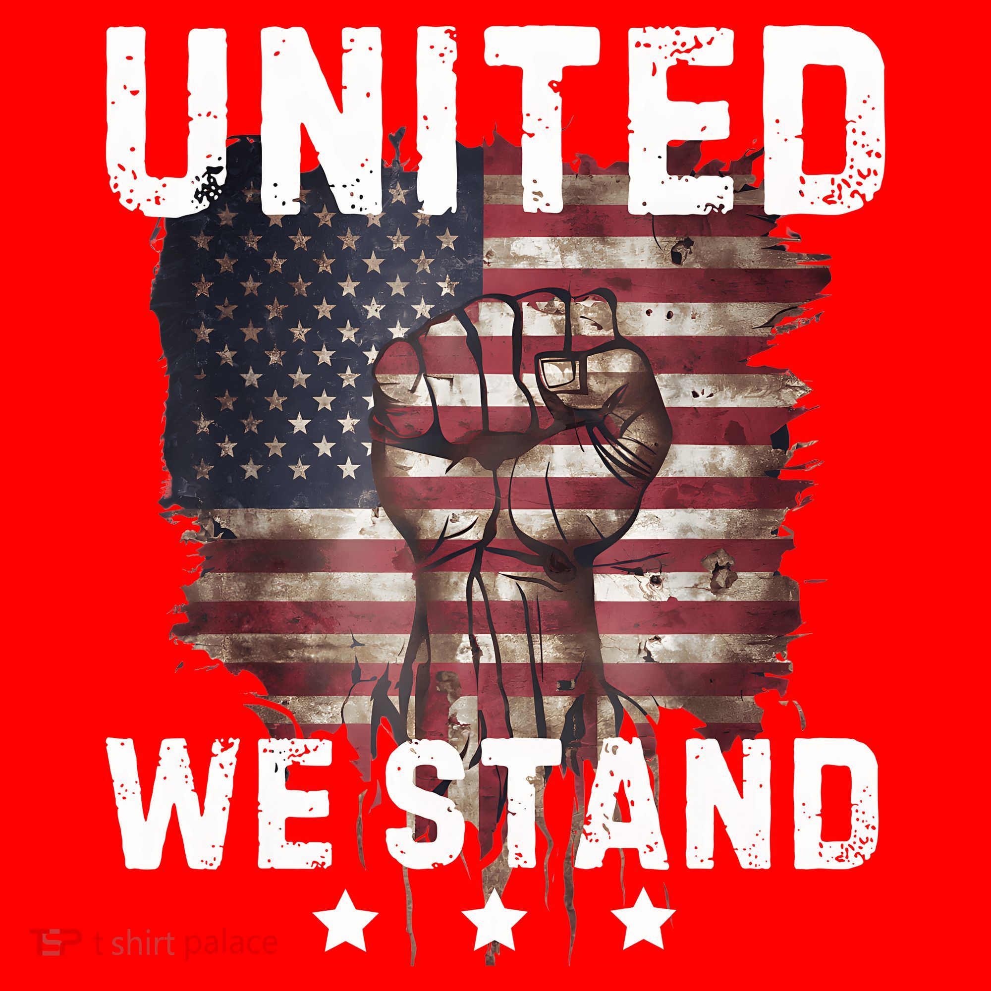 United We Stand Patriotic Gift For Usa Flag Santa Hat
